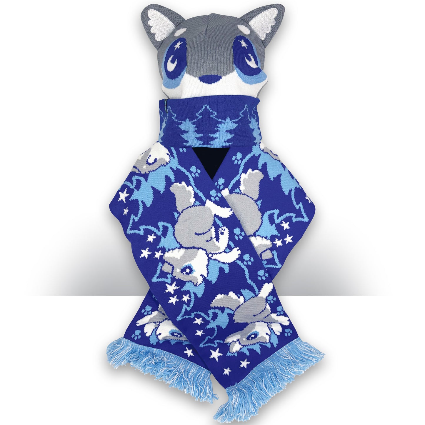 Winter Wolf Hat and Scarf