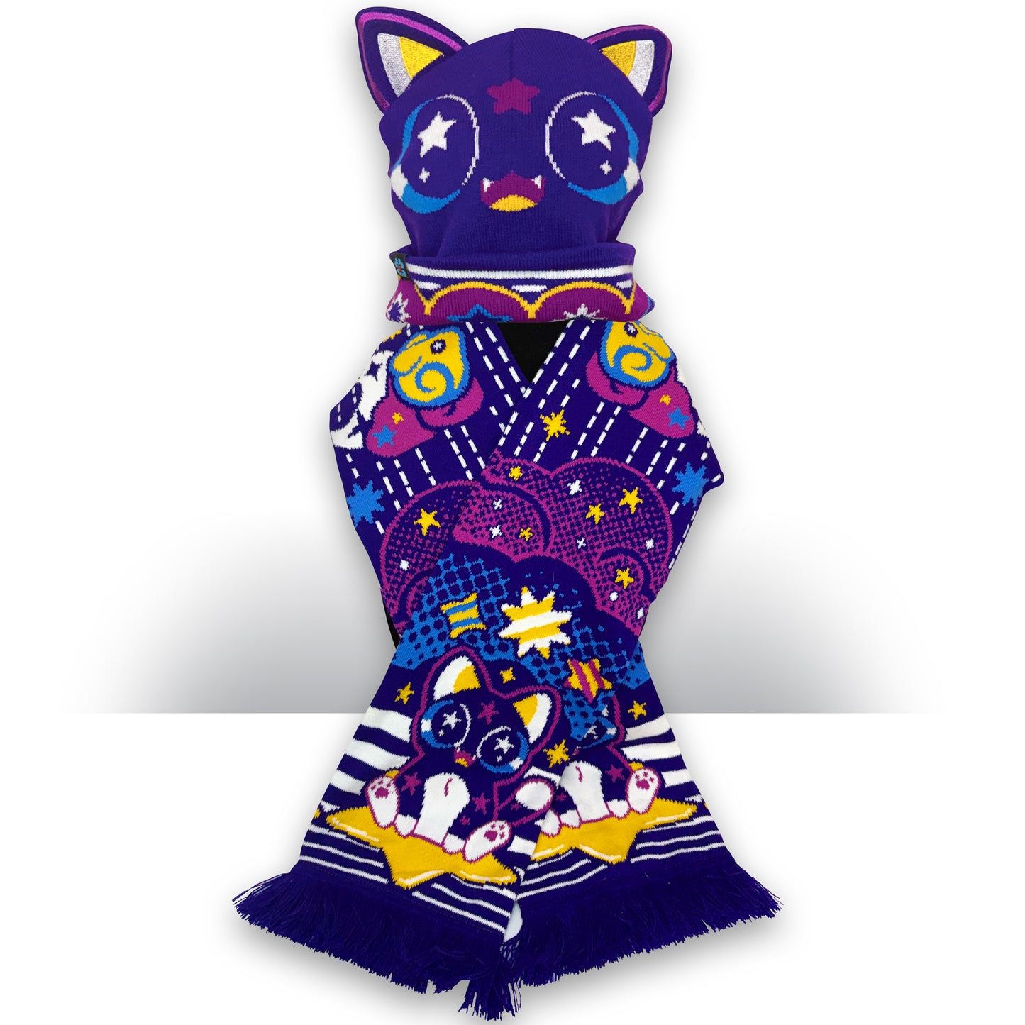 Cosmic Kitten Hat and Scarf