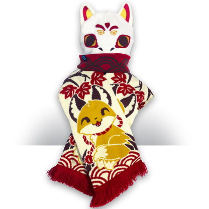 Kitsune Hat and Scarf