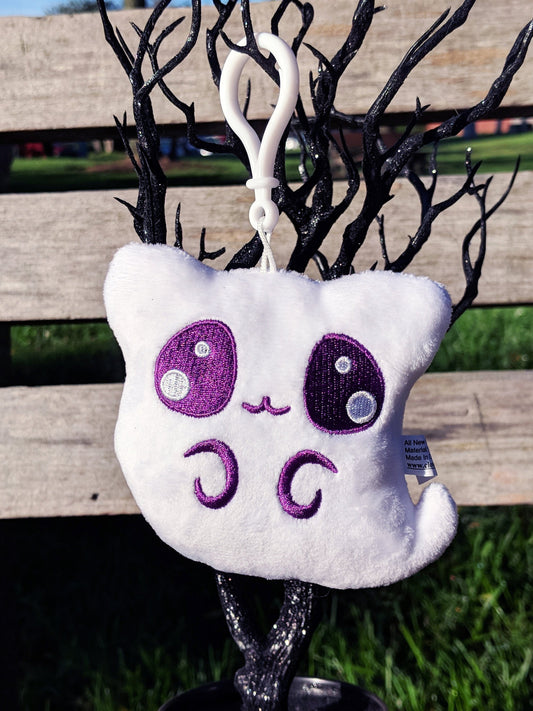 Ghost Kitty Plush Keychain